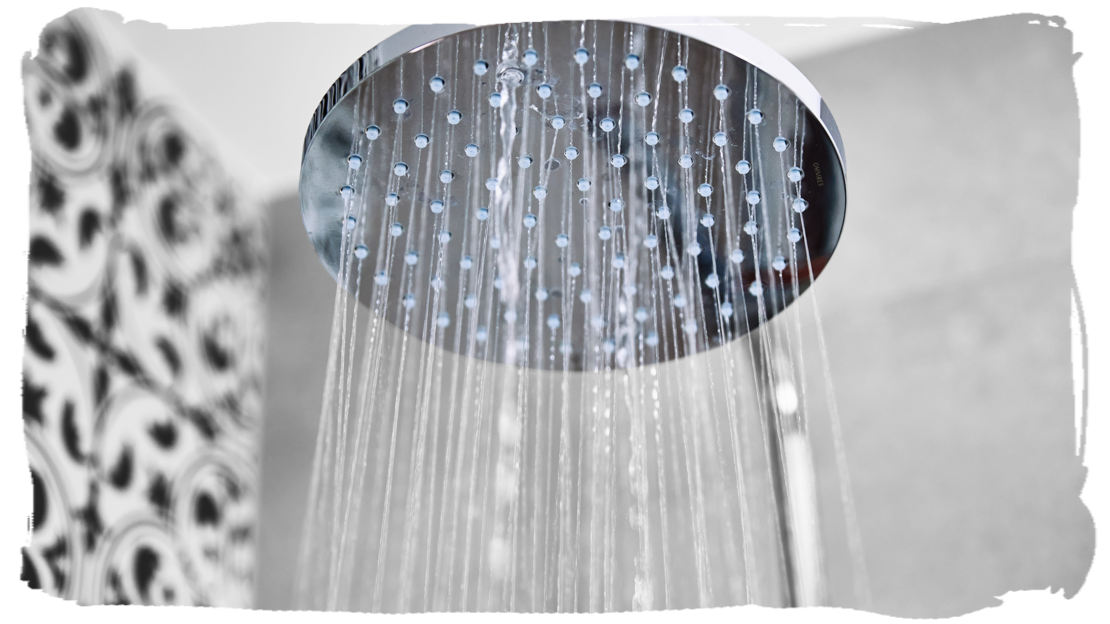 running showerhead